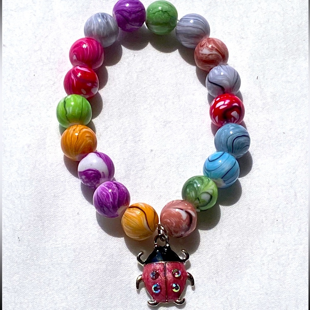 Marble Bracelet with Charm